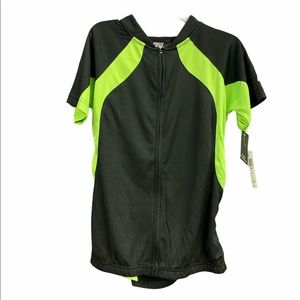 Profile Performance full zip bike shirt neon small
